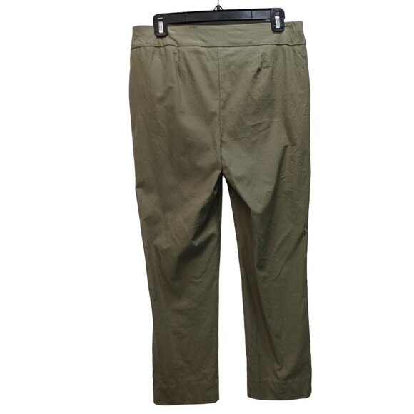 Chicos Pull On Pant Khaki Green Stretch Womens size Small - Picture 10 of 11